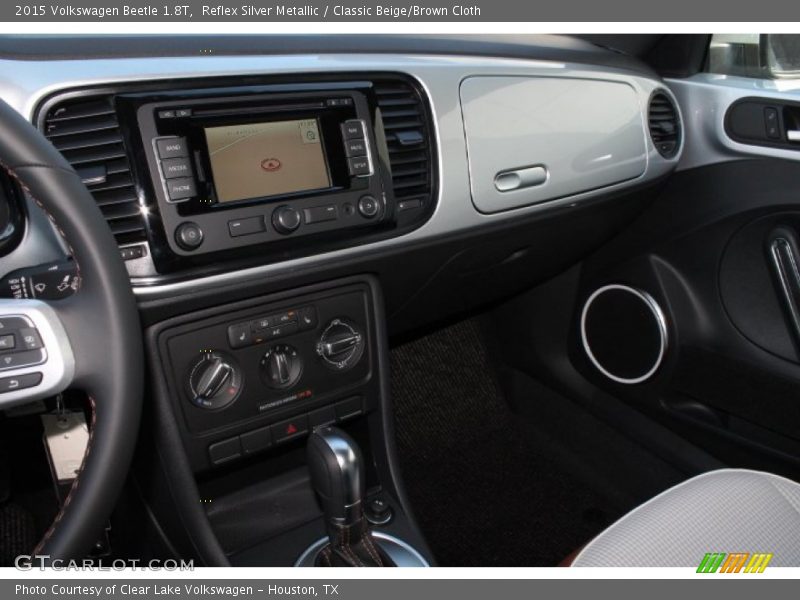 Reflex Silver Metallic / Classic Beige/Brown Cloth 2015 Volkswagen Beetle 1.8T