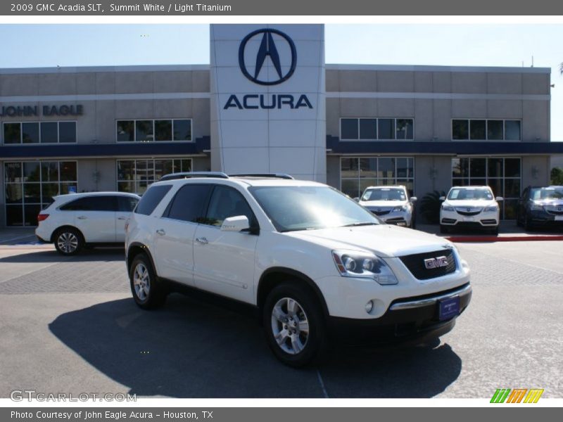 Summit White / Light Titanium 2009 GMC Acadia SLT