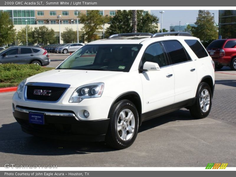 Summit White / Light Titanium 2009 GMC Acadia SLT