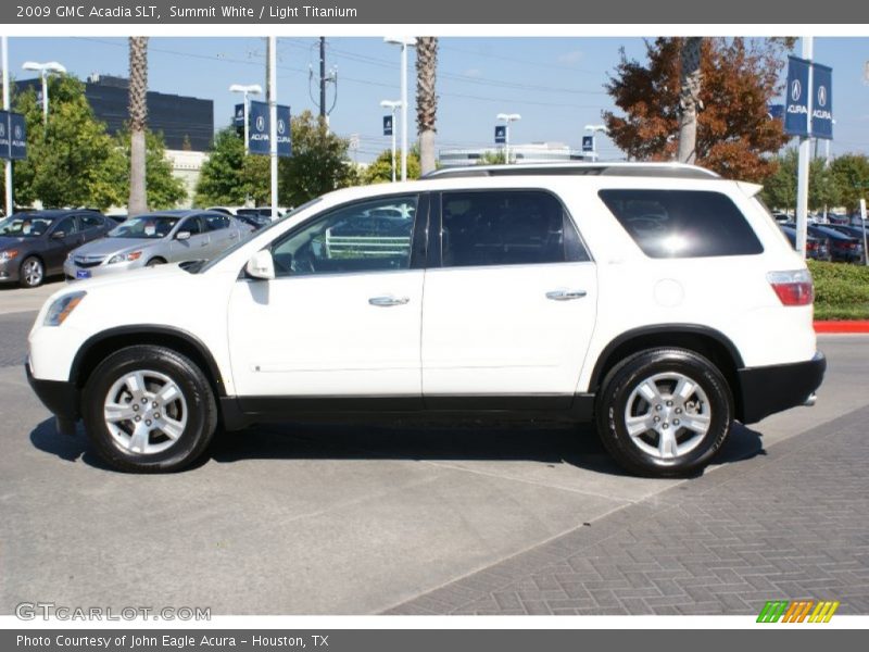 Summit White / Light Titanium 2009 GMC Acadia SLT