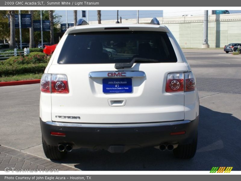 Summit White / Light Titanium 2009 GMC Acadia SLT