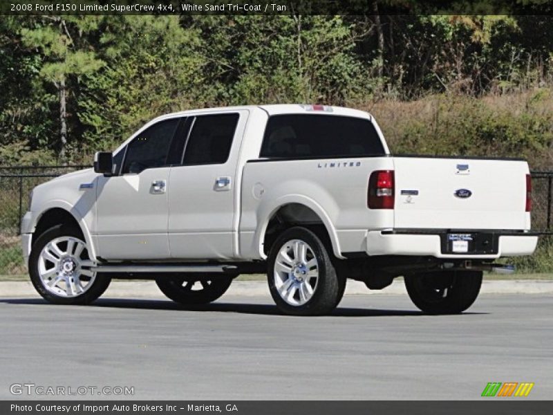 White Sand Tri-Coat / Tan 2008 Ford F150 Limited SuperCrew 4x4