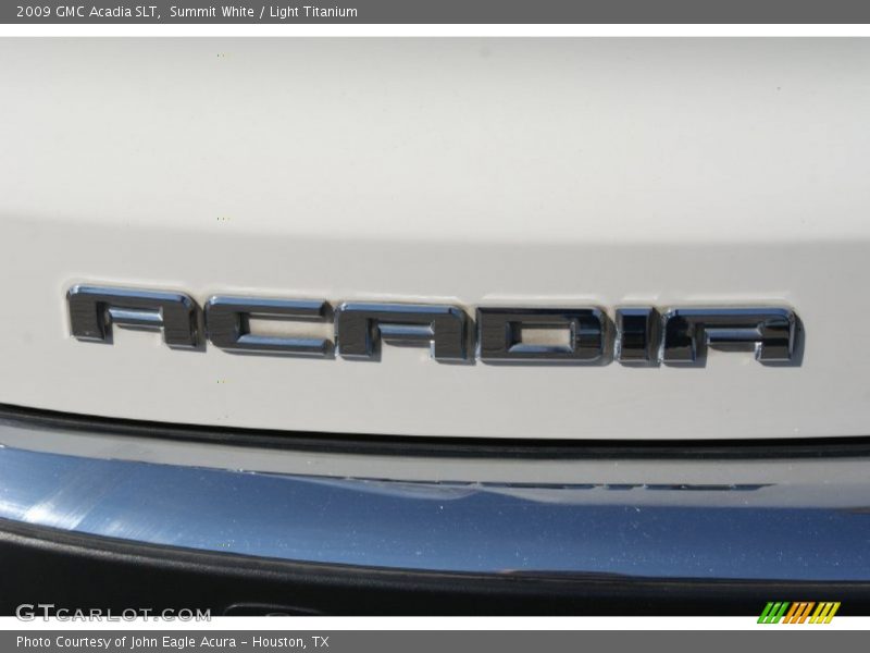 Summit White / Light Titanium 2009 GMC Acadia SLT