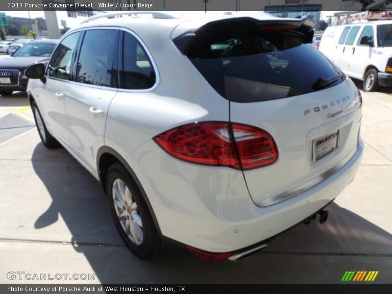 White / Luxor Beige 2013 Porsche Cayenne Diesel
