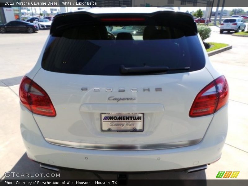White / Luxor Beige 2013 Porsche Cayenne Diesel