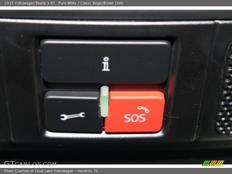 Pure White / Classic Beige/Brown Cloth 2015 Volkswagen Beetle 1.8T