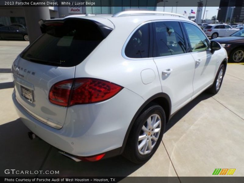 White / Luxor Beige 2013 Porsche Cayenne Diesel