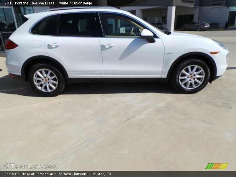 White / Luxor Beige 2013 Porsche Cayenne Diesel