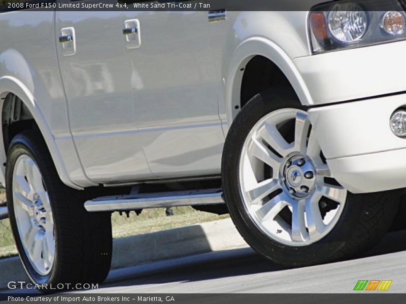 White Sand Tri-Coat / Tan 2008 Ford F150 Limited SuperCrew 4x4