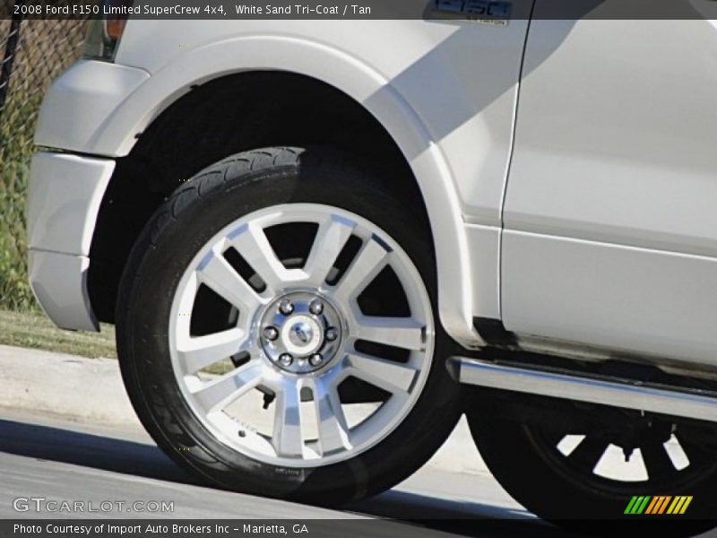 White Sand Tri-Coat / Tan 2008 Ford F150 Limited SuperCrew 4x4