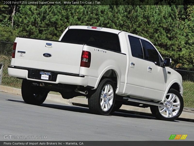 White Sand Tri-Coat / Tan 2008 Ford F150 Limited SuperCrew 4x4