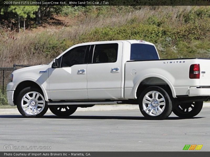White Sand Tri-Coat / Tan 2008 Ford F150 Limited SuperCrew 4x4