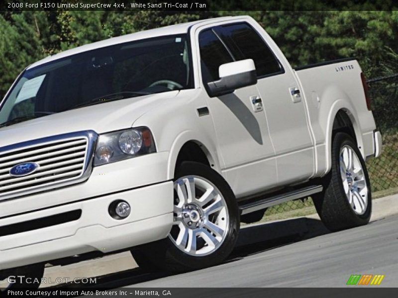 White Sand Tri-Coat / Tan 2008 Ford F150 Limited SuperCrew 4x4