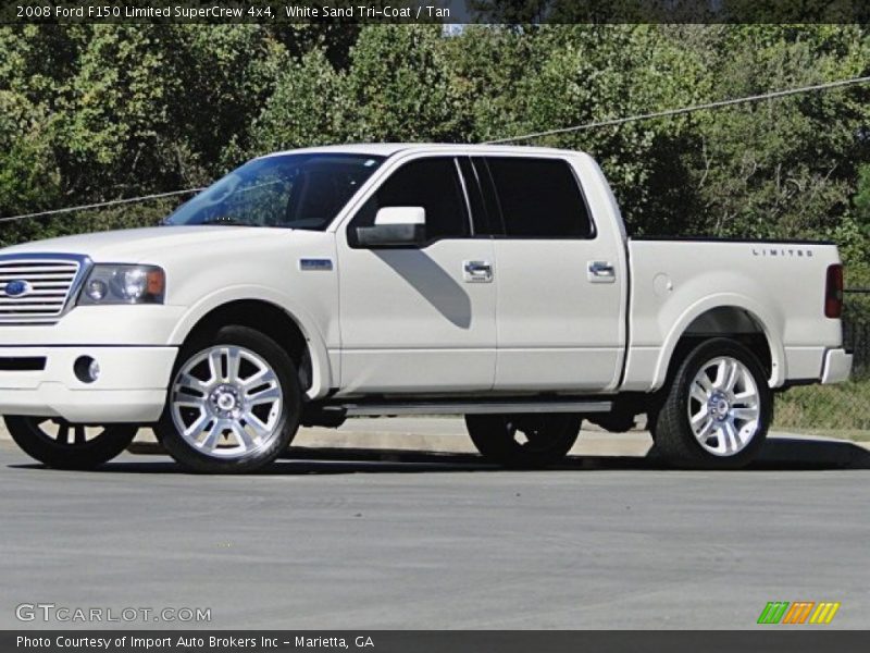 White Sand Tri-Coat / Tan 2008 Ford F150 Limited SuperCrew 4x4