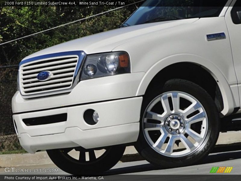 White Sand Tri-Coat / Tan 2008 Ford F150 Limited SuperCrew 4x4