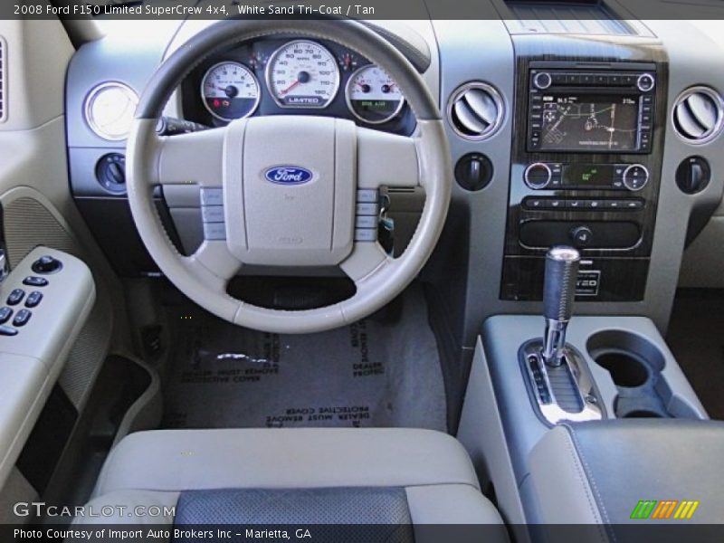 White Sand Tri-Coat / Tan 2008 Ford F150 Limited SuperCrew 4x4