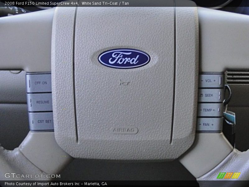 White Sand Tri-Coat / Tan 2008 Ford F150 Limited SuperCrew 4x4