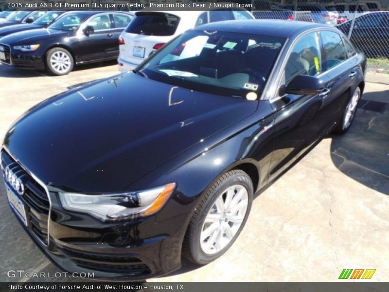 Phantom Black Pearl / Nougat Brown 2015 Audi A6 3.0T Premium Plus quattro Sedan