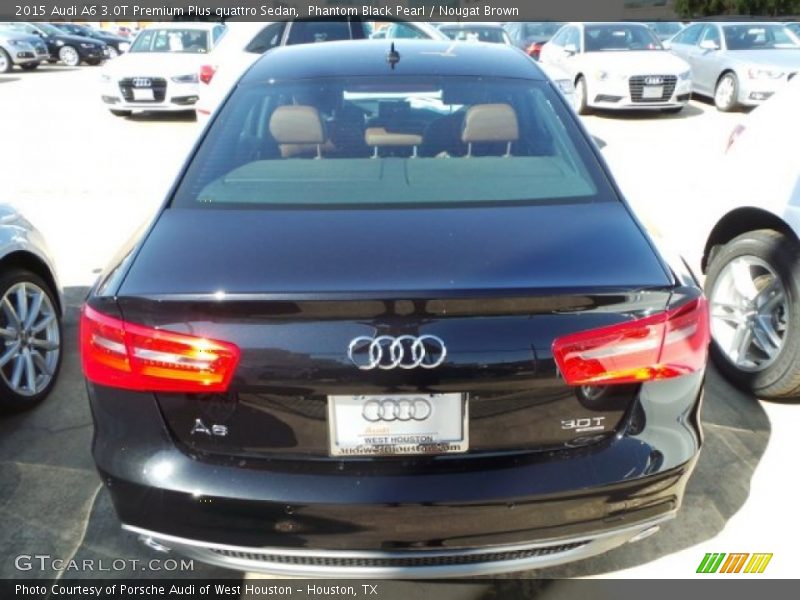 Phantom Black Pearl / Nougat Brown 2015 Audi A6 3.0T Premium Plus quattro Sedan