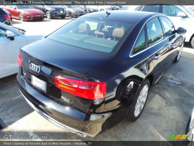 Phantom Black Pearl / Nougat Brown 2015 Audi A6 3.0T Premium Plus quattro Sedan