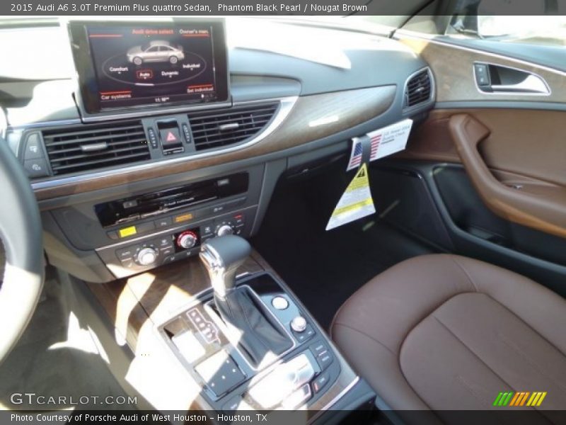 Phantom Black Pearl / Nougat Brown 2015 Audi A6 3.0T Premium Plus quattro Sedan