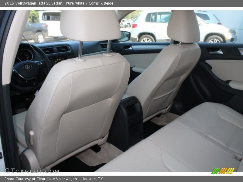 Pure White / Cornsilk Beige 2015 Volkswagen Jetta SE Sedan