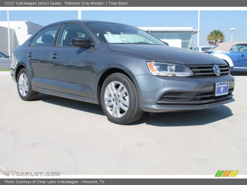 Platinum Gray Metallic / Titan Black 2015 Volkswagen Jetta S Sedan