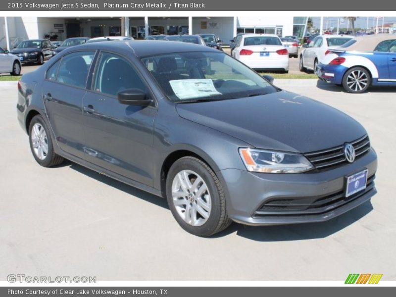 Platinum Gray Metallic / Titan Black 2015 Volkswagen Jetta S Sedan