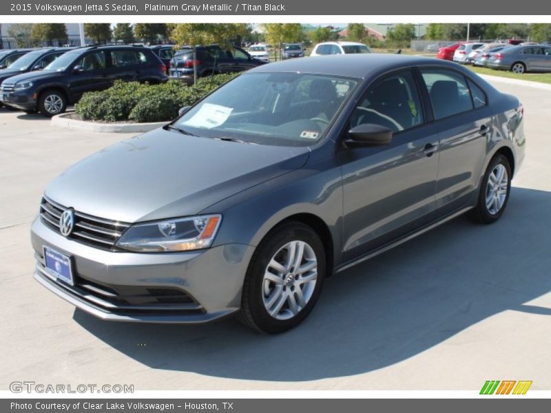 Platinum Gray Metallic / Titan Black 2015 Volkswagen Jetta S Sedan