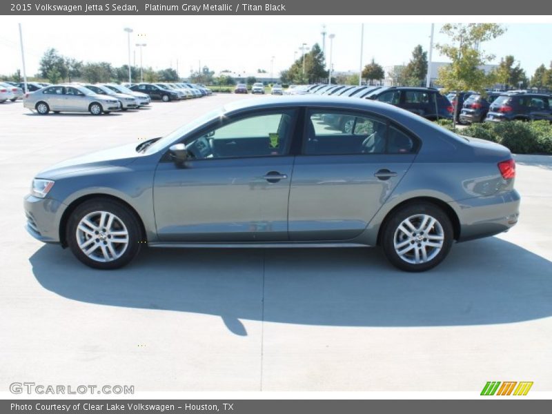 Platinum Gray Metallic / Titan Black 2015 Volkswagen Jetta S Sedan