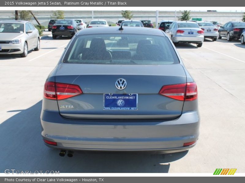 Platinum Gray Metallic / Titan Black 2015 Volkswagen Jetta S Sedan