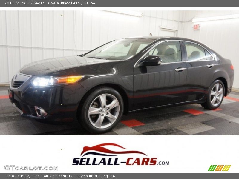 Crystal Black Pearl / Taupe 2011 Acura TSX Sedan