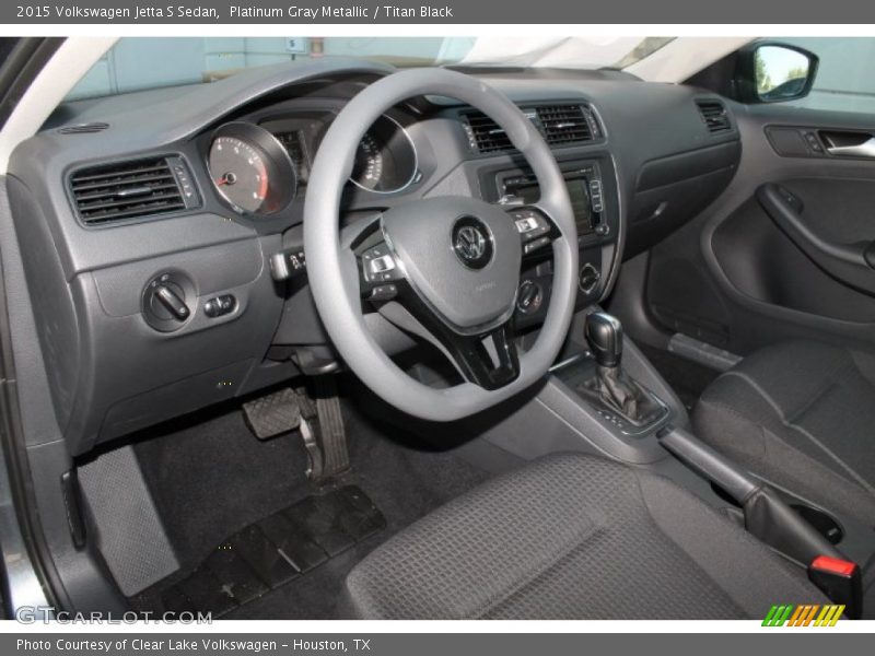 Platinum Gray Metallic / Titan Black 2015 Volkswagen Jetta S Sedan