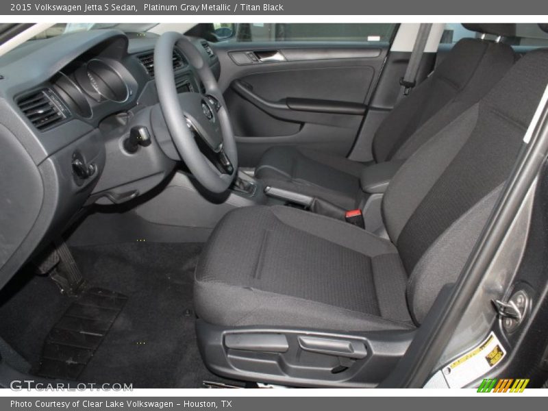 Platinum Gray Metallic / Titan Black 2015 Volkswagen Jetta S Sedan