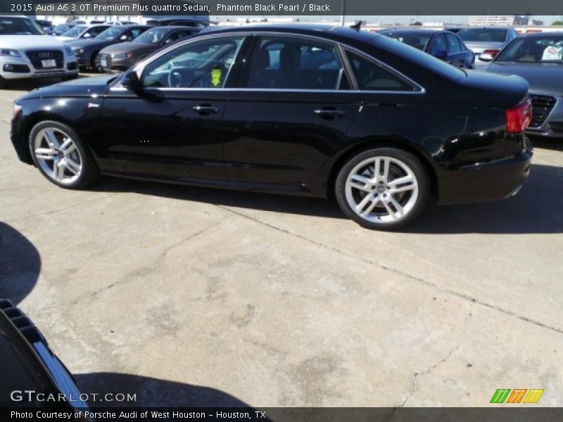 Phantom Black Pearl / Black 2015 Audi A6 3.0T Premium Plus quattro Sedan