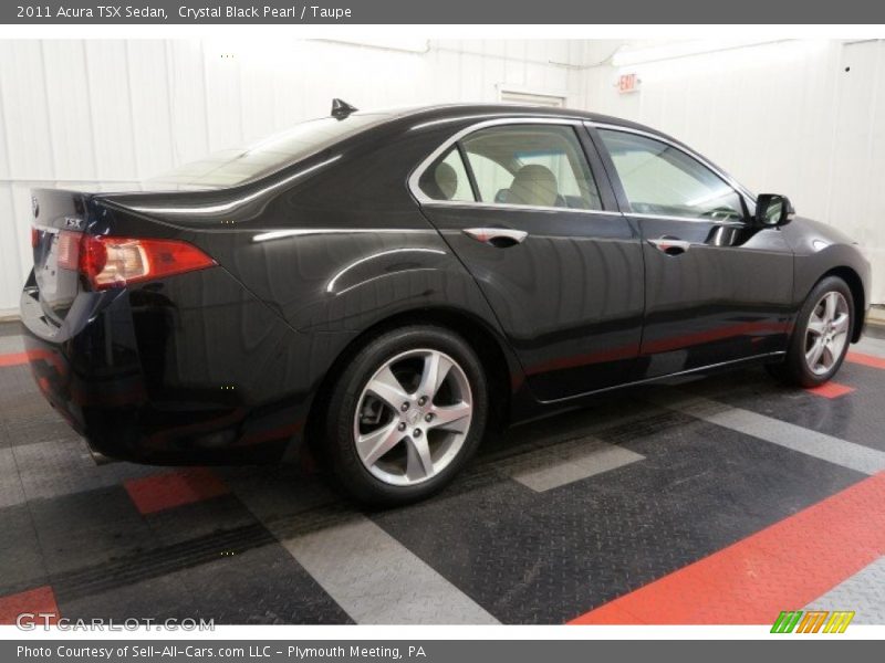 Crystal Black Pearl / Taupe 2011 Acura TSX Sedan