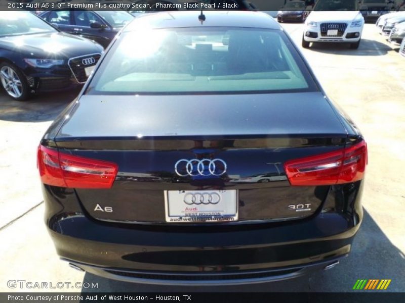 Phantom Black Pearl / Black 2015 Audi A6 3.0T Premium Plus quattro Sedan