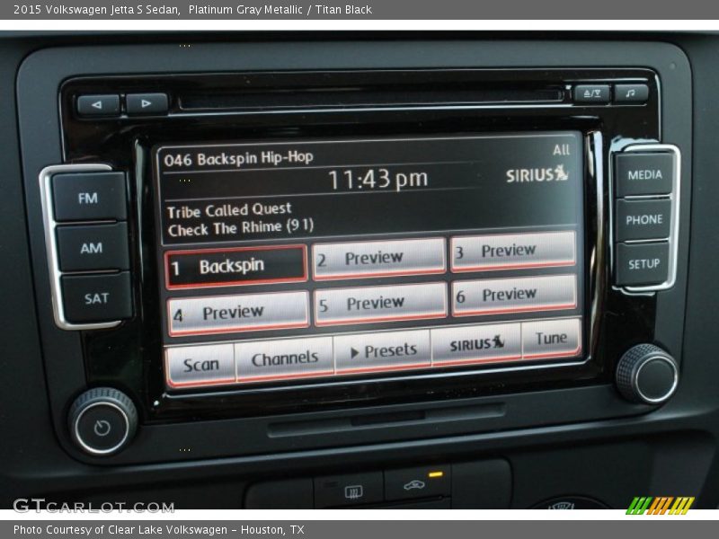 Platinum Gray Metallic / Titan Black 2015 Volkswagen Jetta S Sedan