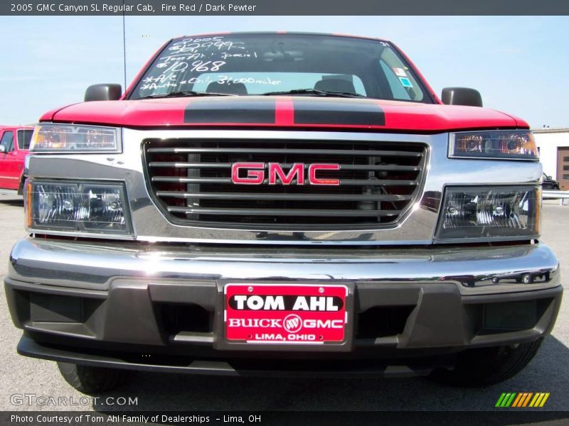 Fire Red / Dark Pewter 2005 GMC Canyon SL Regular Cab