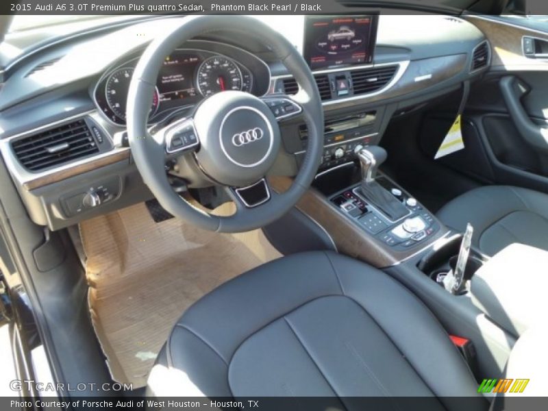 Phantom Black Pearl / Black 2015 Audi A6 3.0T Premium Plus quattro Sedan