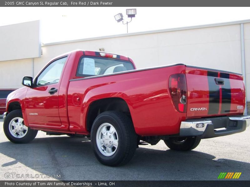 Fire Red / Dark Pewter 2005 GMC Canyon SL Regular Cab