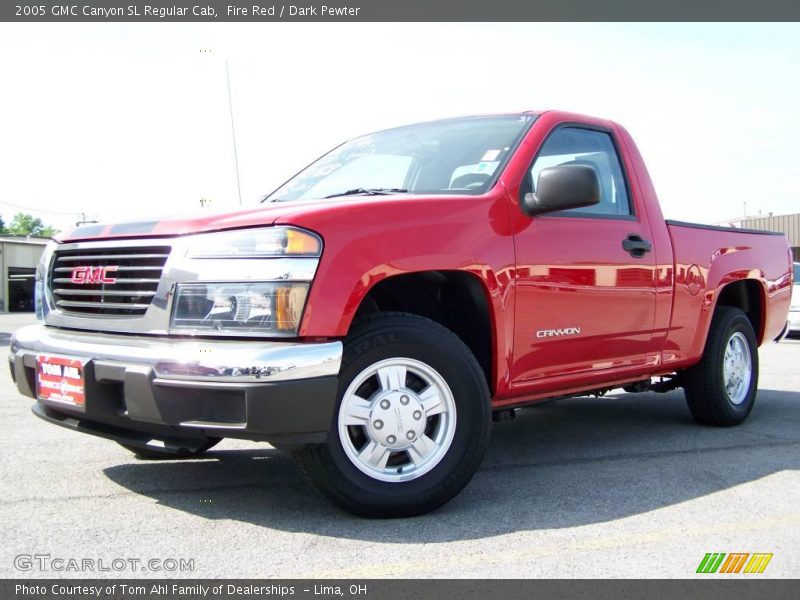 Fire Red / Dark Pewter 2005 GMC Canyon SL Regular Cab