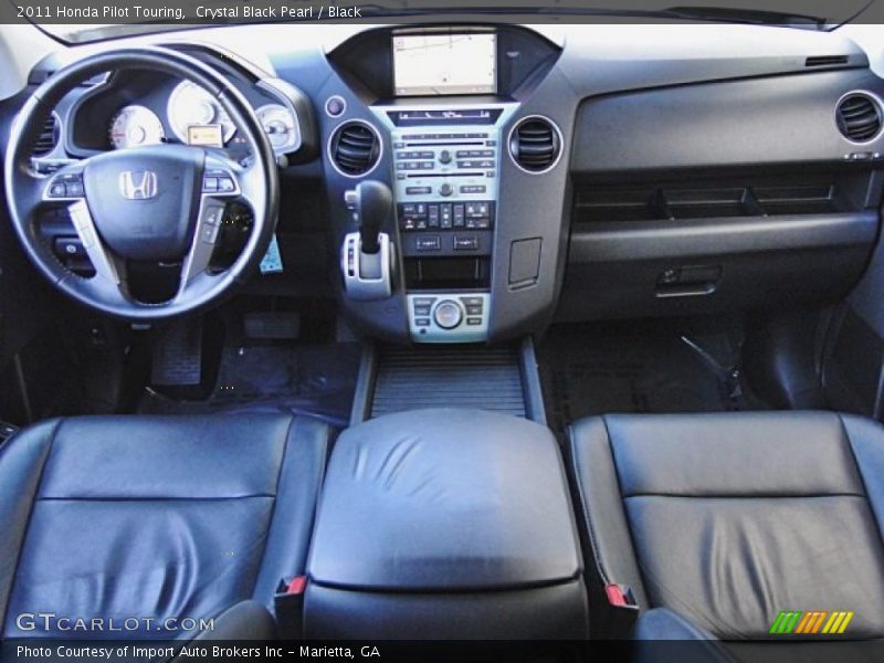 Crystal Black Pearl / Black 2011 Honda Pilot Touring