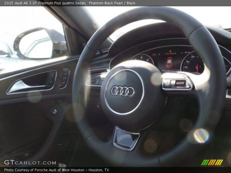 Phantom Black Pearl / Black 2015 Audi A6 3.0T Premium Plus quattro Sedan