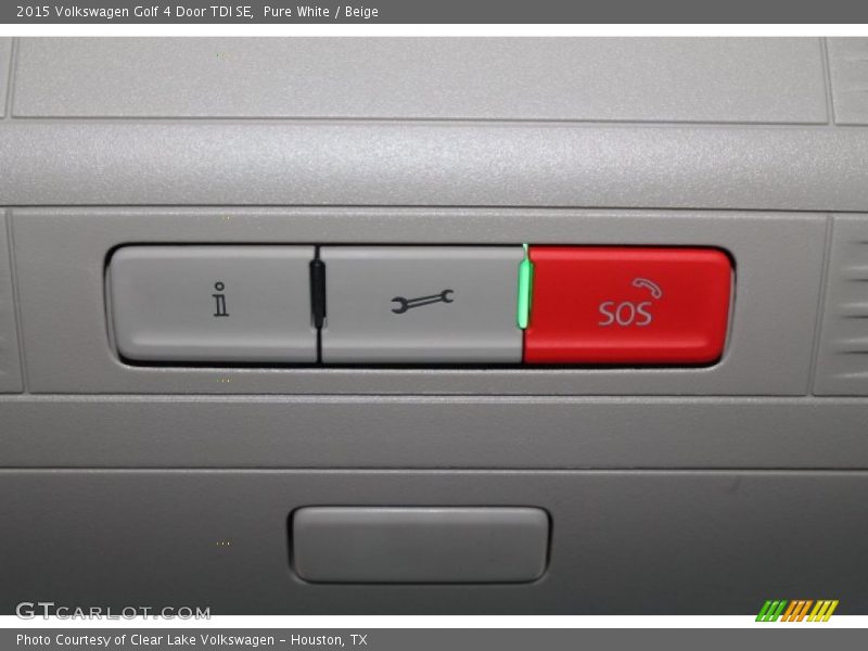 Pure White / Beige 2015 Volkswagen Golf 4 Door TDI SE