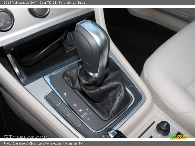Pure White / Beige 2015 Volkswagen Golf 4 Door TDI SE