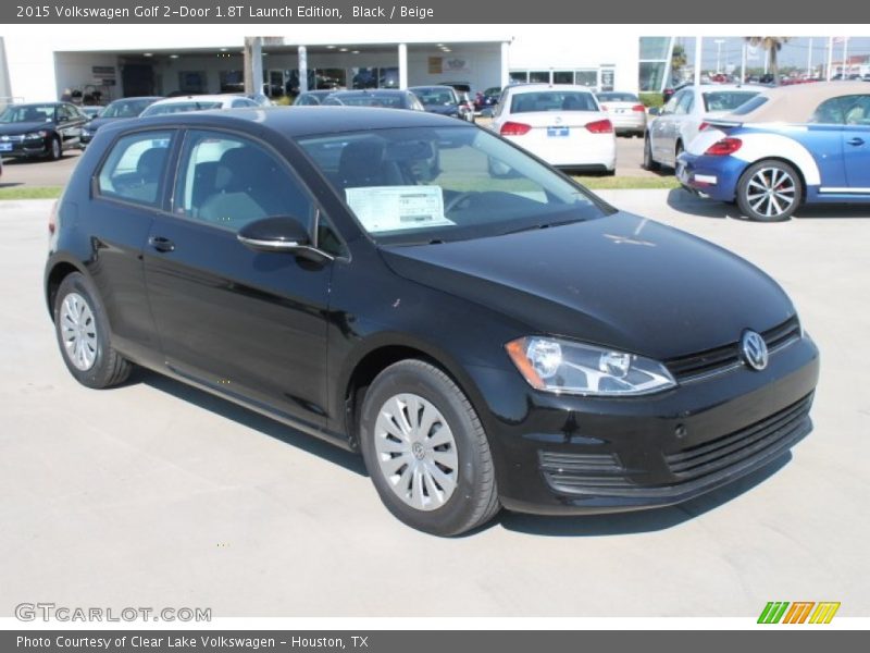 Black / Beige 2015 Volkswagen Golf 2-Door 1.8T Launch Edition