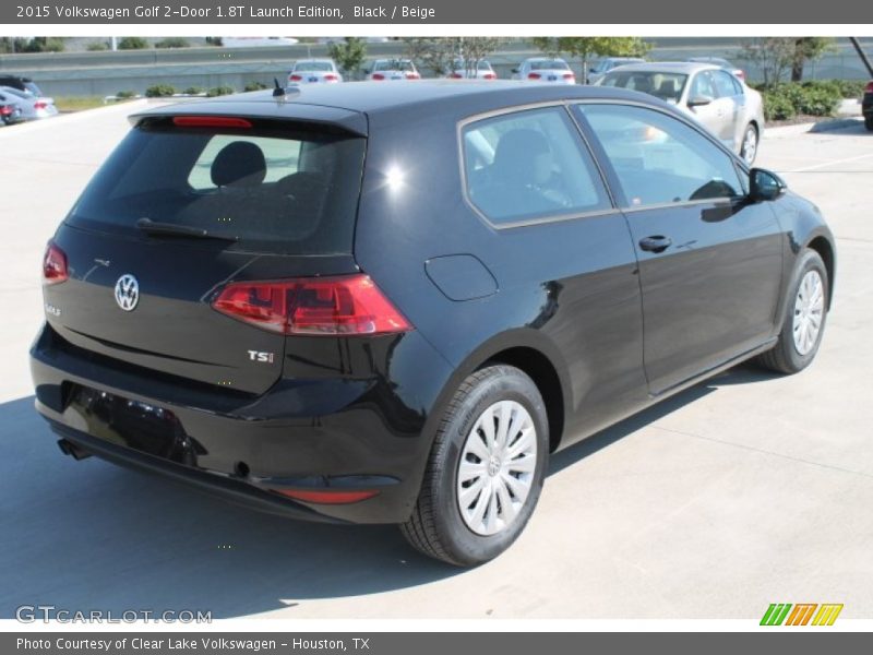Black / Beige 2015 Volkswagen Golf 2-Door 1.8T Launch Edition