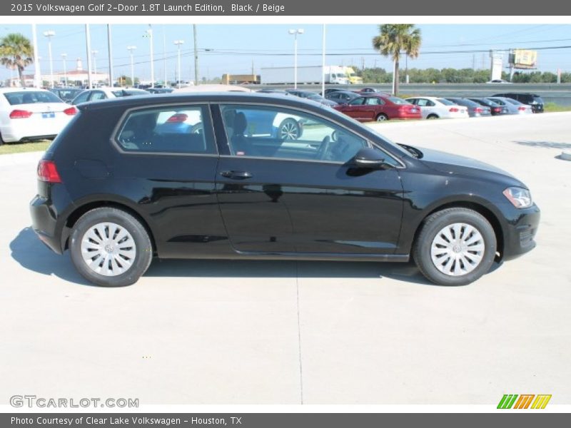 Black / Beige 2015 Volkswagen Golf 2-Door 1.8T Launch Edition