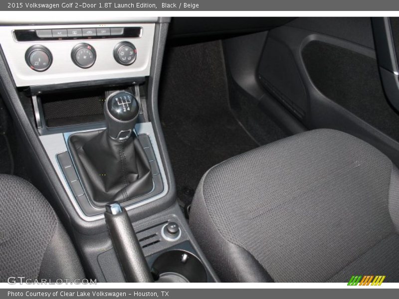 Black / Beige 2015 Volkswagen Golf 2-Door 1.8T Launch Edition
